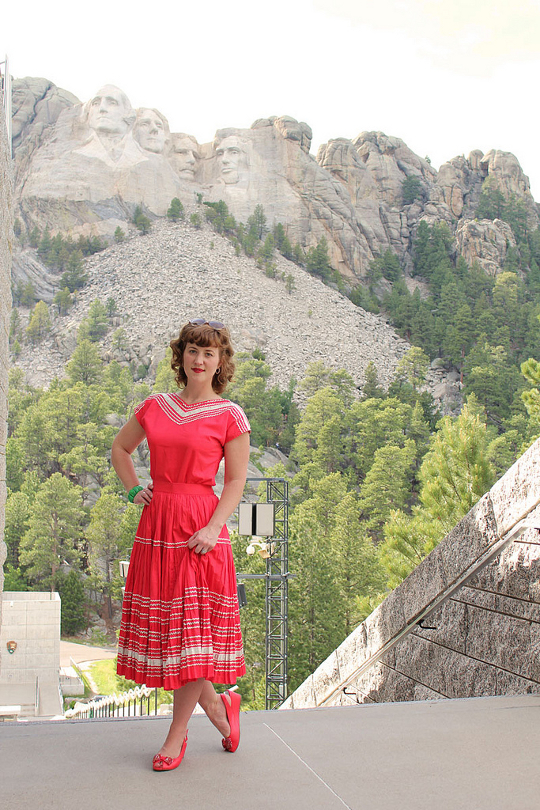 1950s square dancing dress