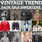vintage fair isle sweaters
