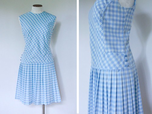 vintage drop waist dress