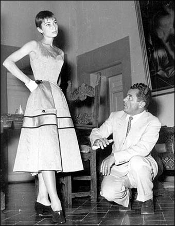 audrey hepurn with salvatore ferragamo