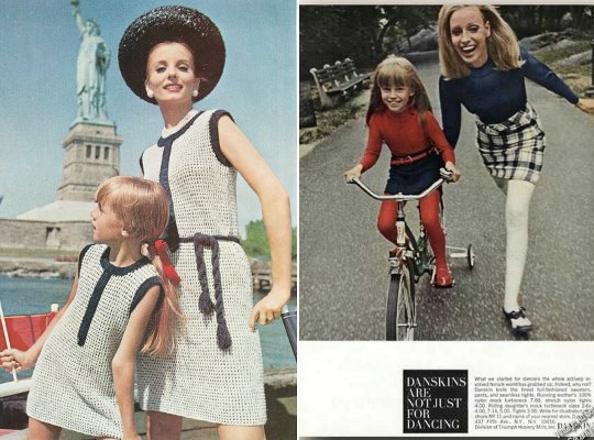 how mother and daughters dressed similar in the 1960s and dressed similar in the late 1960s