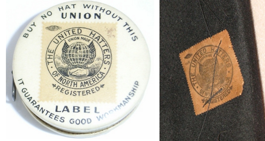 united hatters of north america union label