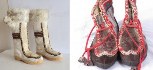 womens vintage eskimo boots from etsy